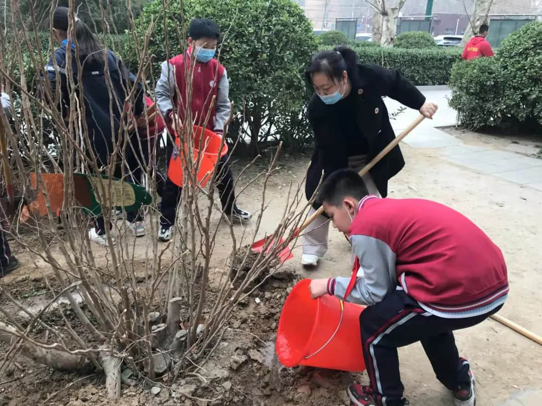 【五育并举】播种绿色希望 收获生命景色——植树节劳动实践温馨开启