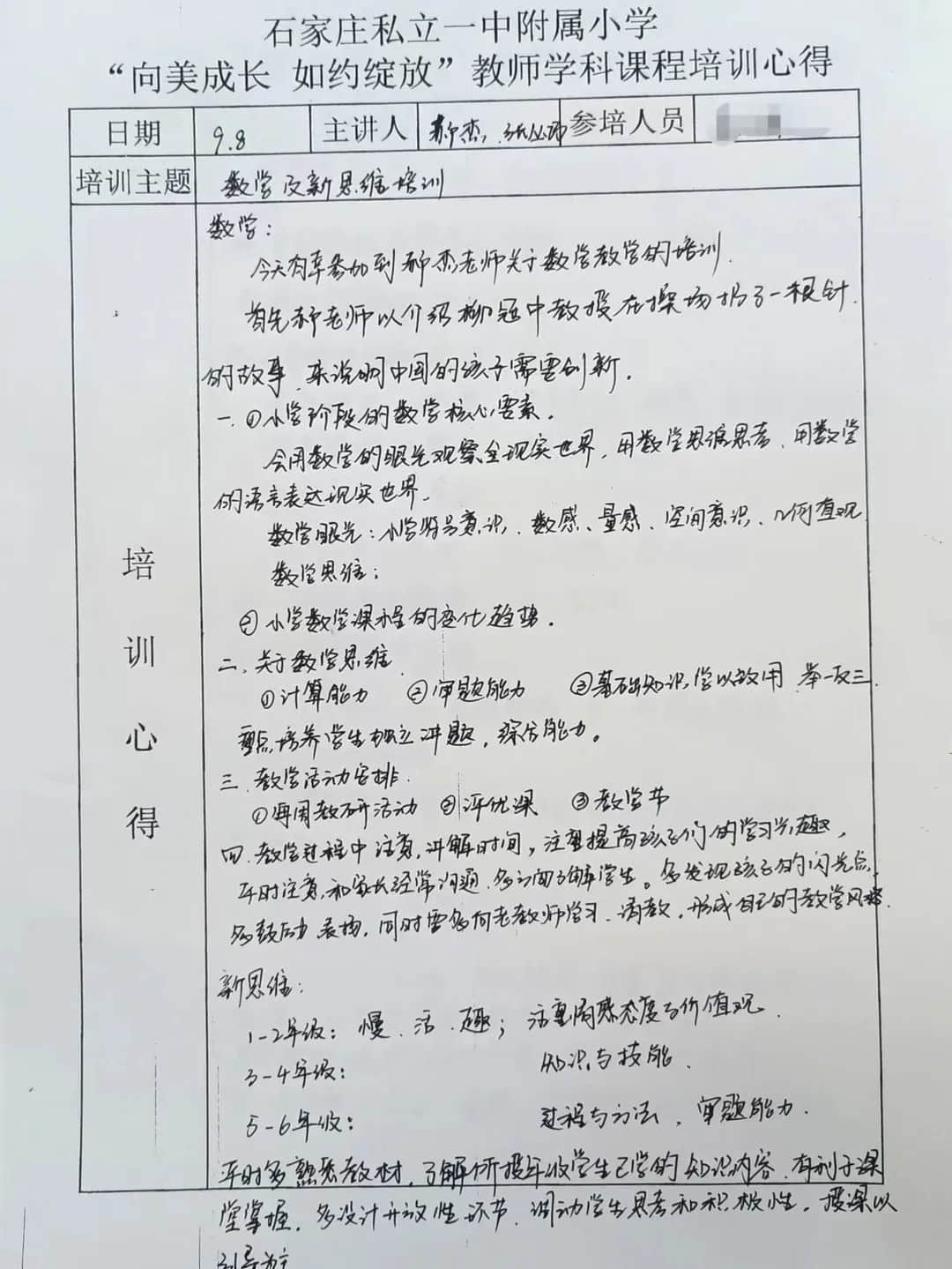 【研研秋日·赋能未来】“向美成长 如约绽放”教师研修培训纪实〈四〉